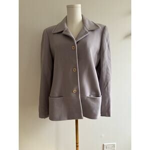 Casual Corner Wool Cashmere Blend Blazer Sz Large